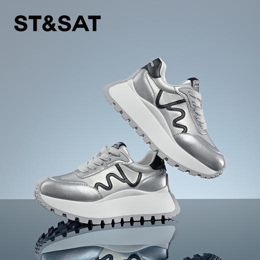 星期六液钛配色个性阿甘鞋SSC1112718 商品图0