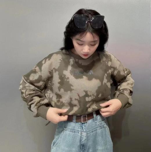 12GD圆领袖口打褶长袖卫衣40205（绿） 春季 402191032105 商品图4