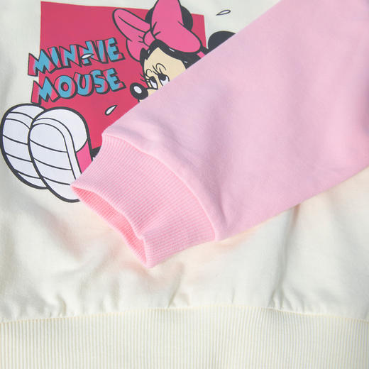 【米妮拼色插肩袖】24春款女童套装粉色系运动休闲卫衣卫裤套装ZD1DT016 商品图4