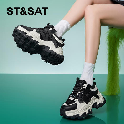 星期六潮酷撞色厚底老爹鞋SSC1112713 商品图7