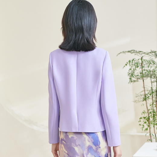 米思阳2026春季新款知性温柔风纯色西装宽松长袖搭配气质外套0242/0157 商品图2