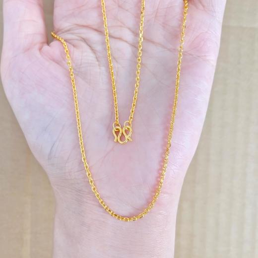 【限时克减150元】足金999.9 十字链项链(XL00042-05)补差价）预售产品下单后不退款不退货不换货不补差价 商品图2