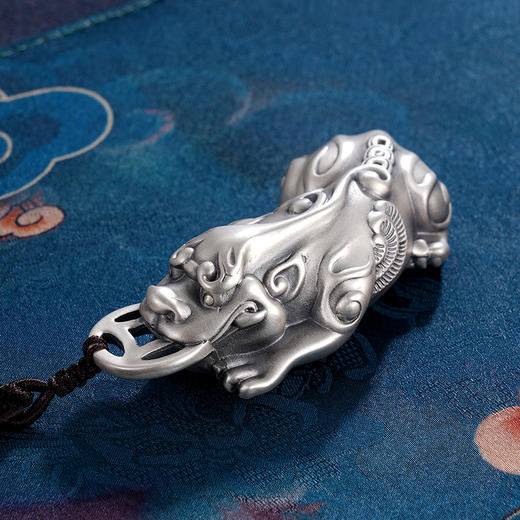 子佩集S999银【万事亨通】手把件【SBJ348-1】貔貅纯银2403 商品图1