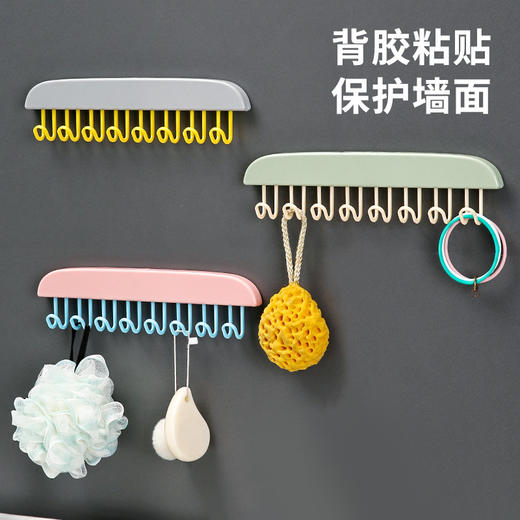 限时秒杀「19.9到手4个！多功能挂钩衣架」内衣背心收纳整理家用宿舍挂钩波浪晾衣架可挂壁架居家日用吊带衣架 商品图3