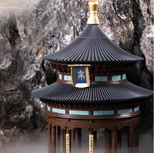 ONEBOT 千年榫国潮营造积木 重檐亭 商品图2