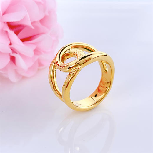 【限时克减150元】足金 无氰5D硬金夸张固口女戒(RWW00453)（预售产品下单后不退款不退货不换货不补差价）（预售产品下单后不退款不退货不换货不补差价） 商品图1