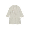 谜底一粒扣西服外套女2024年夏新品通勤风百搭宽松西装242MW0648 商品缩略图4