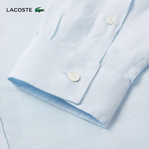 【海南专供价】Lacoste法国鳄鱼男士新款时尚百搭长袖衬衫CH2188-10 商品图3