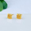 【限时克减128元】足金999 #小方糖 #小红书 (足金999字印)5G黄金仿钻耳钉影底绕线方形小方糖耳钉（配胶塞）(5GES00510)（预售产品下单后不退款不退货不换货不补差价） 商品缩略图0