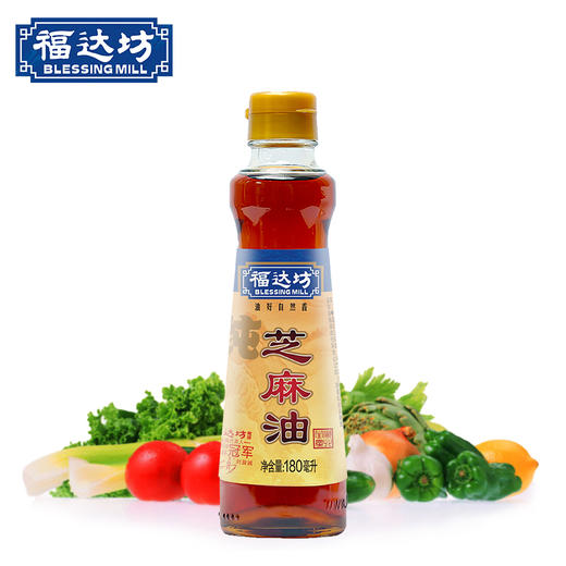 福达坊180ml物理压榨%芝麻油（6924497903245） 商品图0