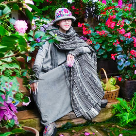 醉兰亭拼接连衣裙 |杨丽萍老师同款 | 现货加急发