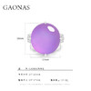 GAONAS 925银合成锆石戒指 紫气东来 紫色蛋形戒指（仿真）10388JPR 商品缩略图5
