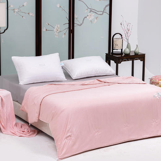 多喜爱 传奇丝路水洗蚕丝夏被（蜀葵粉/雾山灰）cs 商品图4