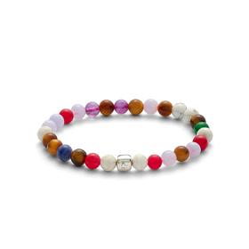 北京仓｜Alexander Lynggaard-Copenhagen-哥本哈根 白松石 红玉 玛瑙 手链（6mm）［丹麦设计师］