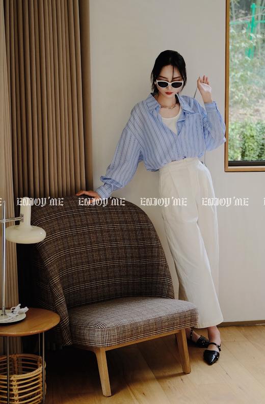 【门店同款】ENJOY春季压褶阔腿时装裤 156098294 商品图8