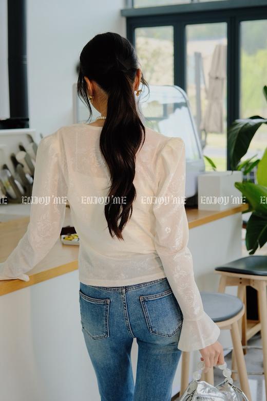【门店同款】ENJOY春季微喇袖气质上衣 156795751 商品图7