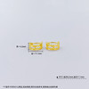 【限时克减150元】足金999.99 五9黄金仿钻耳扣(AFWJ020ES00017)（预售产品下单后不退款不退货不换货不补差价）（预售产品下单后不退款不退货不换货不补差价） 商品缩略图3