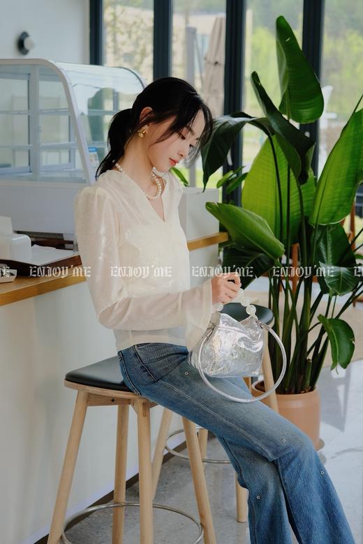 【门店同款】ENJOY春季微喇袖气质上衣 156795751 商品图8