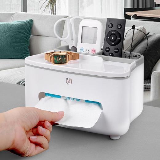 客厅纸巾盒高档轻奢抽纸盒家用卧室创意可爱多功能遥控器收纳盒 商品图8