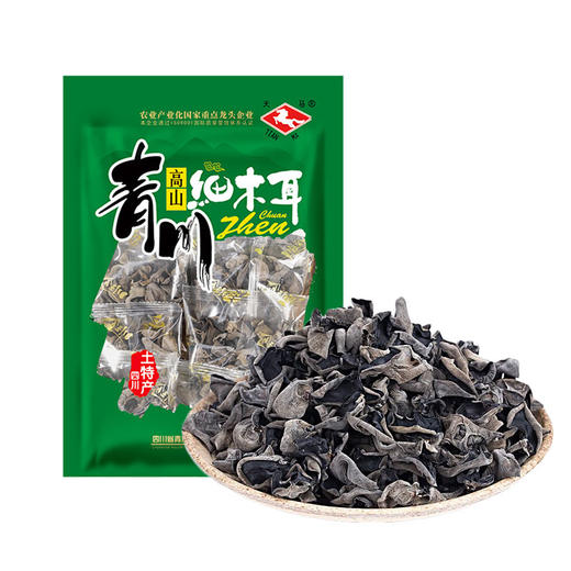 【干木耳】 青川县细木耳180g无根秋木耳干菌子干货菌菇食堂食材 商品图0