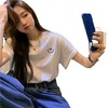 【捡漏！59.9两件任选】宽松白色T恤女装纯棉短袖夏季甜美港风chic复古印花半袖正肩上衣-QQ 商品缩略图4
