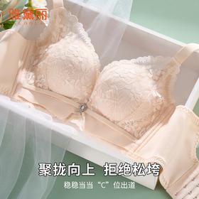 雅黛丽内衣女小胸聚拢显大性感蕾丝文胸无钢圈收副乳防下垂胸罩女
