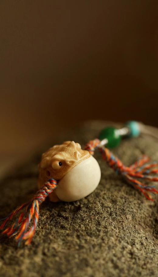 招财金蟾°鹿角根付挂件 商品图3