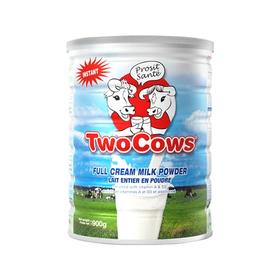 【保税仓】荷兰双牛高钙全脂奶粉（无蔗糖）900g，适合三岁以上所有人群食用