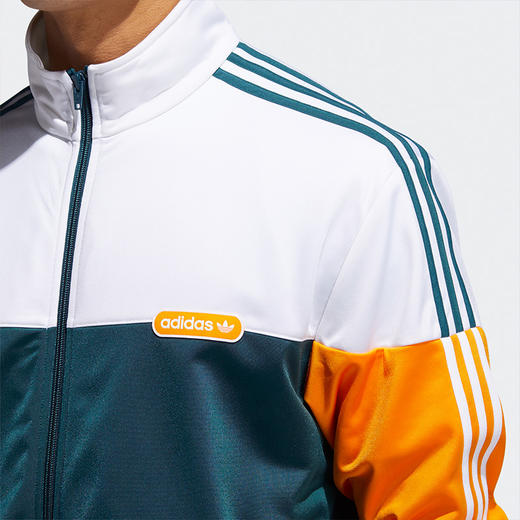 （YY）adidas/阿迪达斯  三叶草男时尚新款运动三条纹撞色拼接夹克外套 GN8618 商品图2