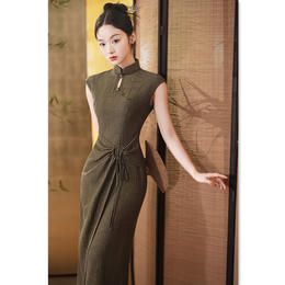 优雅修身新中式，时尚改良日常旗袍SYK183602