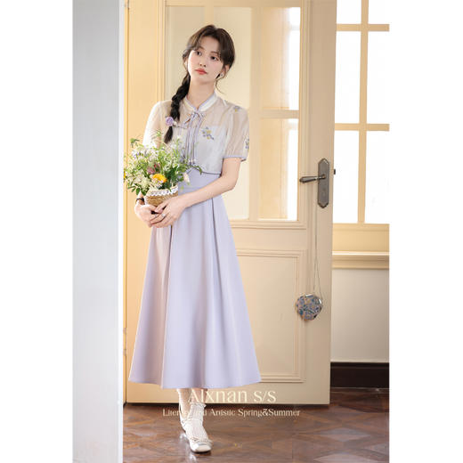 鹿向南《紫藤花语》短款上衣L35226SY 商品图1