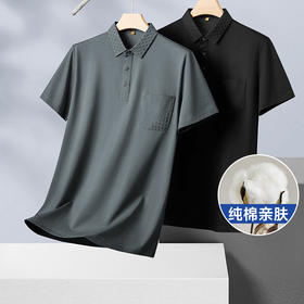 【纯棉】【新款DDP】大依优型大码短袖Polo衫翻领加肥加大男士大号弹力透气舒适夏季半袖透气
