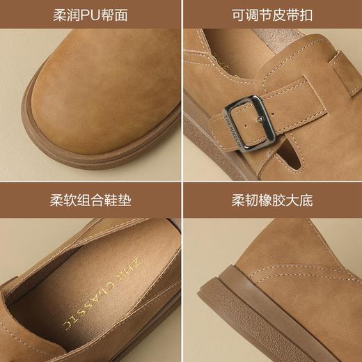 ZHR则则勃肯鞋女2024春季新款百搭一脚蹬懒人鞋轻便防滑平底单鞋 商品图11