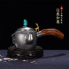 子佩集S999银+崖柏【仙鹿如意】小茶壶摆件【TG0012】2403 商品缩略图0