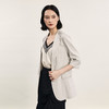 谜底一粒扣西服外套女2024年夏新品通勤风百搭宽松西装242MW0648 商品缩略图1