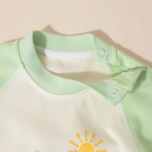 迪士尼经典米奇印花24春款男童肩开连体衣纯棉舒适哈衣抱衣爬爬服ZD1DL005 商品图4