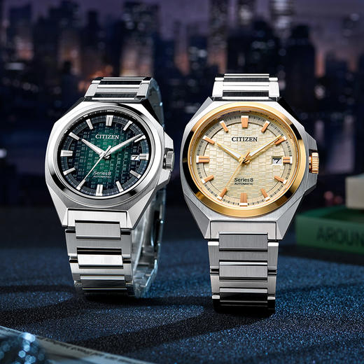 西铁城日本正品全新Series8系列休闲日历机械表NB6059-57P 商品图10