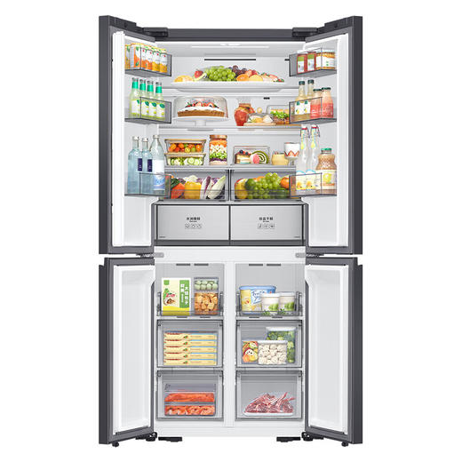 【国补15%】三星（SAMSUNG）501升三星AI神 超薄零嵌平嵌嵌入式十字四开门一级能效变频三系统大容量冰箱RF50DG513101SC皎月白 商品图5