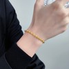 【限时克减128元】足金999.9 黄金纯光珠链(珠约4.1-4.5mm)纯圆珠手链光珠手链佛珠手链(SL00001-09)（预售产品下单后不退款不退货不换货不补差价） 商品缩略图1