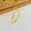 【限时克减150元】足金999.9 #条戒 古法实心固口线戒圈戒素圈戒指光圈戒指（面宽约1.1-1.4mm）(AIGFJZ00032-4)（预售产品下单后不退款不退货不换货不补差价 商品缩略图0
