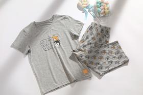 【超级英雄莫代尔】SCHIESSER 德国舒雅童装男童莫代尔短袖七分裤家居套装 37/22482H