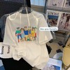 【69.9两件任选！】纯棉包领 卡通印花短袖t恤女夏季新款 成人T恤短袖宽松中长款休闲百搭上衣-QQ 商品缩略图2