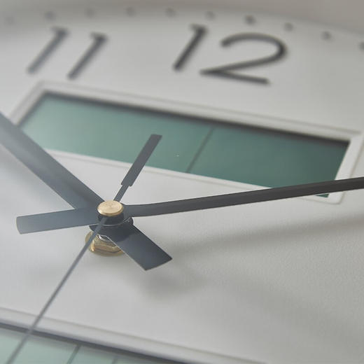 静音挂钟附液晶 泰瑟 30SW 白色 商品图2