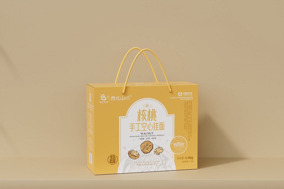 【富氧慢品】核桃手工挂面100g*16盒/提
