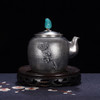 子佩集S999银+崖柏【仙鹿如意】小茶壶摆件【TG0012】2403 商品缩略图1