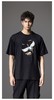 PINLI品立新中式2024夏季新款男仙鹤祥云烫钻短袖T恤BG242111024 商品缩略图7