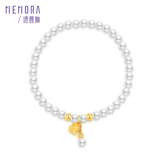 等一朵花开 铃兰-幸福来铃 黄金足金手链珍珠手串女款MEMORA诗普琳HB334501 商品图4