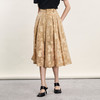 谜底七分阔腿裤女2024年夏季新品复古优雅浪漫提花裤子242MK0540 商品缩略图1