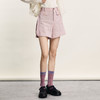 谜底A型短裤女2024年夏季新品通勤风百搭透气纯色直筒裤242MK0709 商品缩略图1