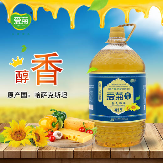 哈国醇香葵花籽油5L 商品图0